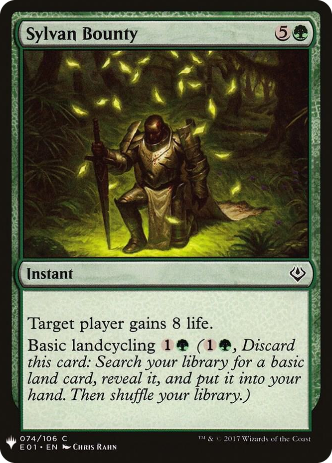 0074 Sylvan Bounty C The List Reprints
