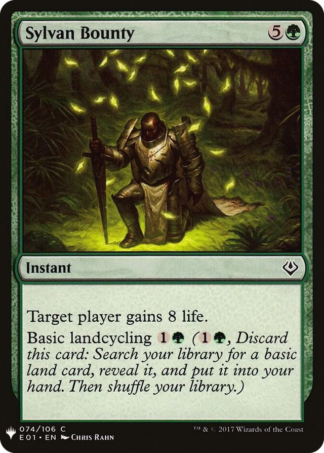 0074 Sylvan Bounty C The List Reprints