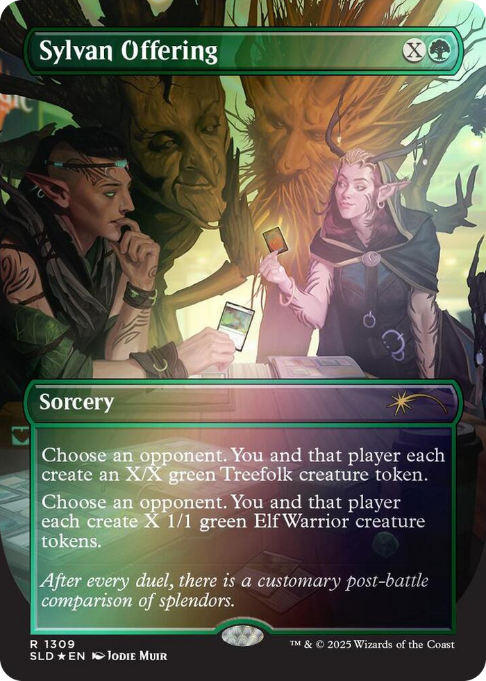Sylvan Offering (Rainbow Foil) #1309 R - Secret Lair Drop Series Pokemon card