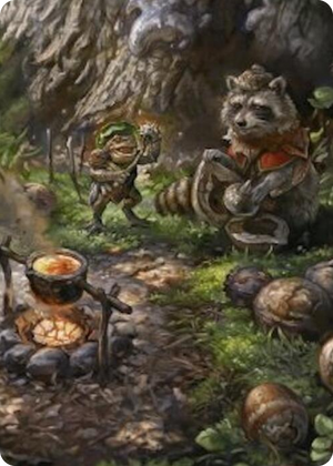 0046 Sylvan Scavenging Art Card (46/54) S Art Series: Foundations