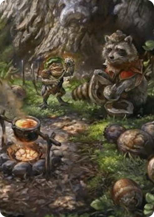 0046 Sylvan Scavenging Art Card (46/54) S Art Series: Foundations