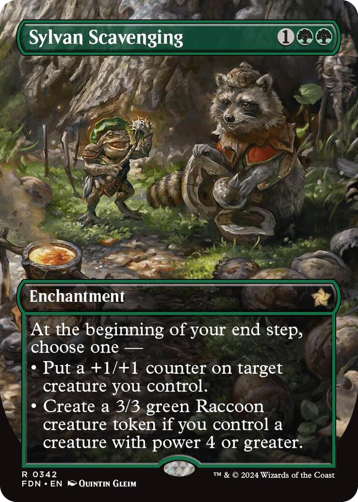 0342 Sylvan Scavenging (Borderless) R Foundations