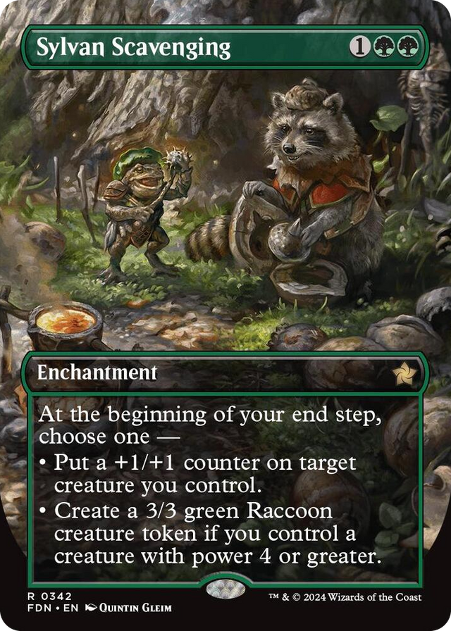 0342 Sylvan Scavenging (Borderless) R Foundations