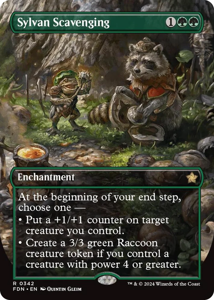 0342 Sylvan Scavenging (Borderless) R Foundations