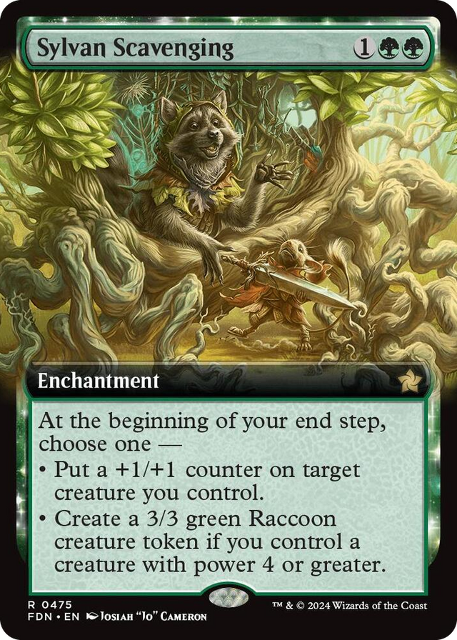 0475 Sylvan Scavenging (Extended Art) R Foundations