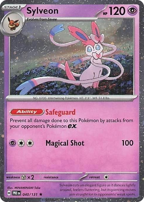 0040 Sylveon - 040/131 (Cosmos Holo) Rare Miscellaneous Cards & Products