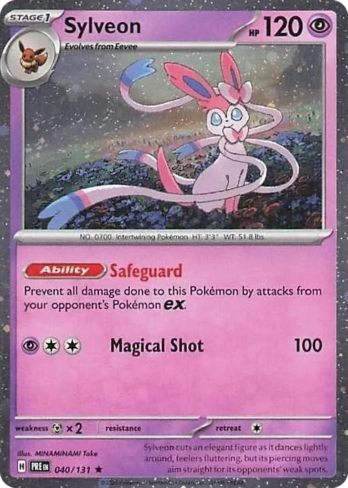 0040 Sylveon - 040/131 (Cosmos Holo) Rare Miscellaneous Cards & Products