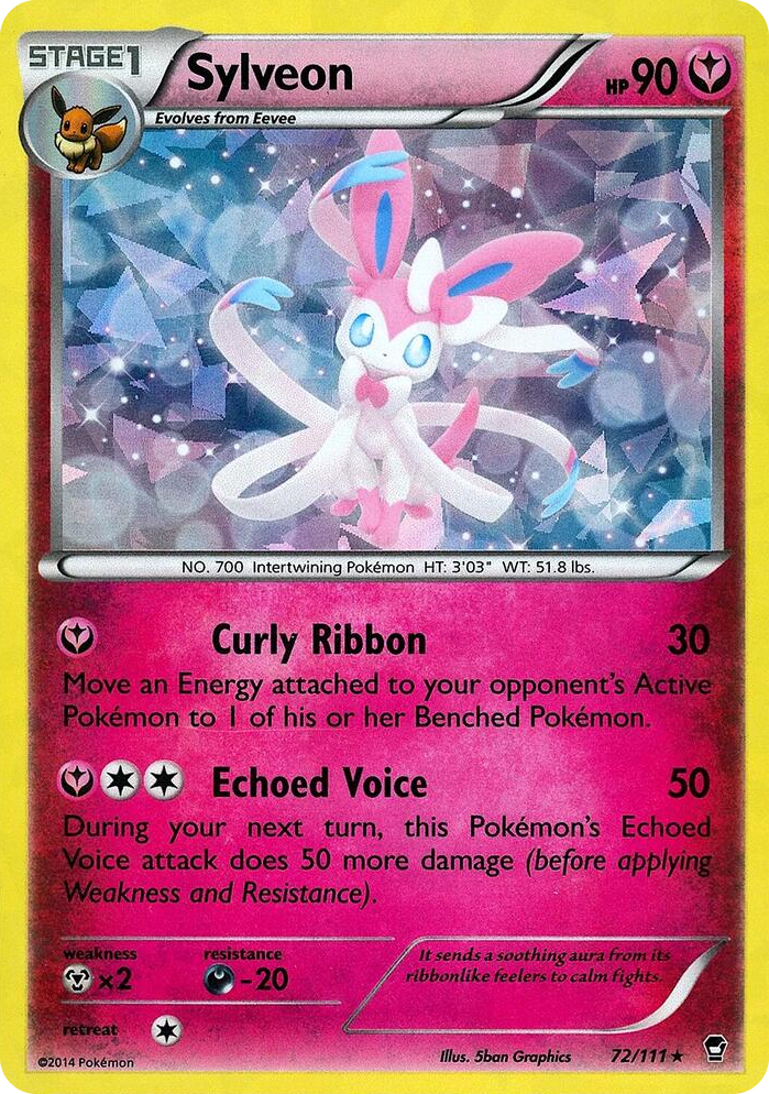 0072 Sylveon - 72/111 (Cracked Ice Holo) Holo Rare Deck Exclusives