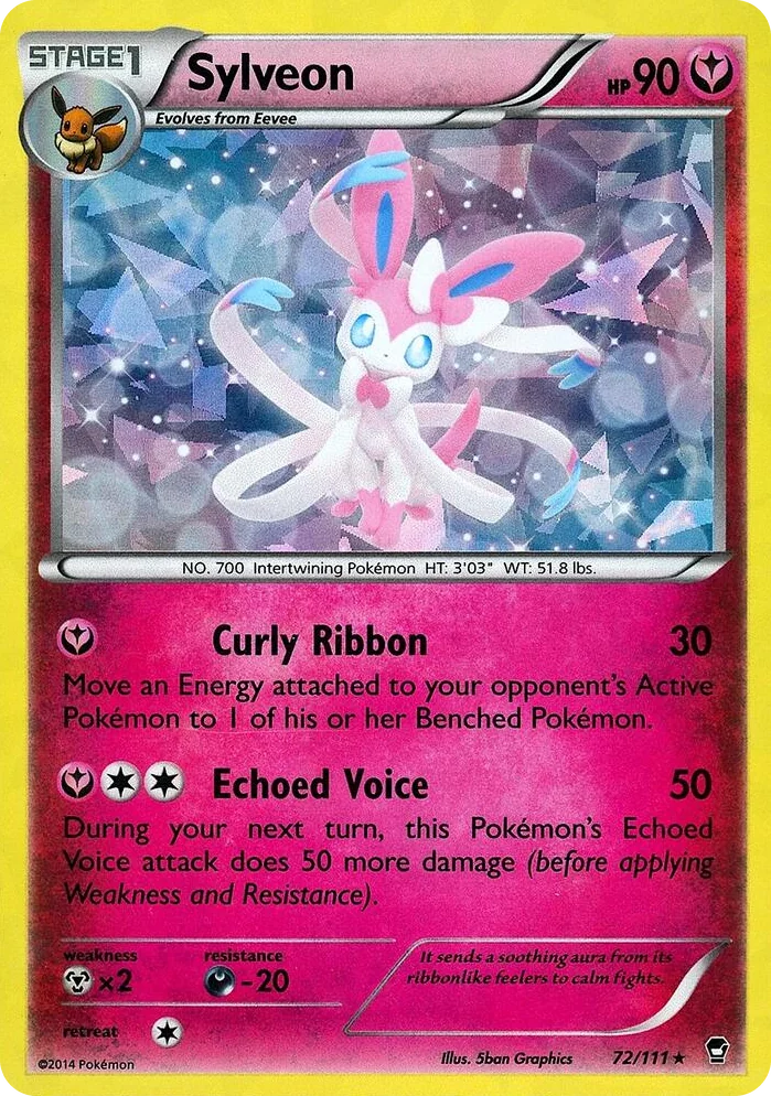 0072 Sylveon - 72/111 (Cracked Ice Holo) Holo Rare Deck Exclusives