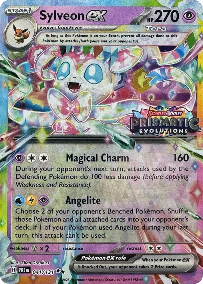 0041 Sylveon ex - 041/131 (Prismatic Evolutions Stamp) Promo Miscellaneous Cards & Products