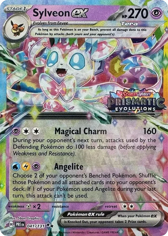 0041 Sylveon ex - 041/131 (Prismatic Evolutions Stamp) Promo Miscellaneous Cards & Products