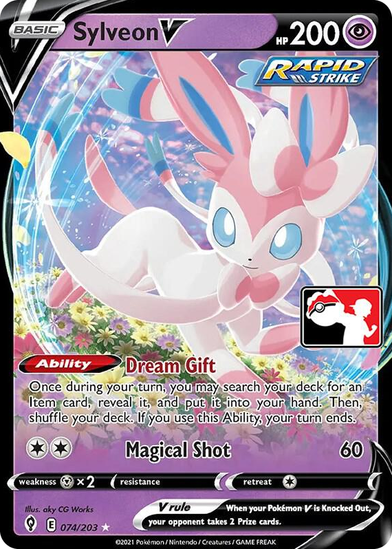 0074 Sylveon V Ultra Rare Prize Pack Series Cards