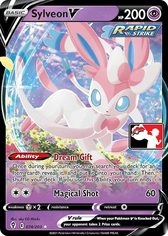 0074 Sylveon V Ultra Rare Prize Pack Series Cards