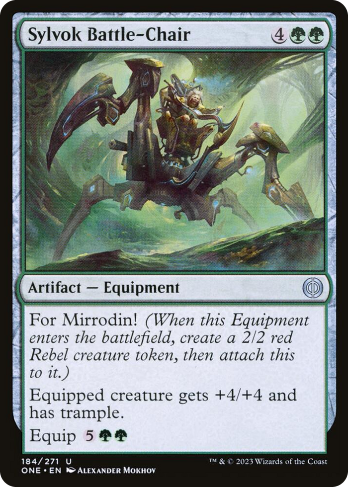 Sylvok Battle-Chair #184 U - Phyrexia: All Will Be One Pokemon card