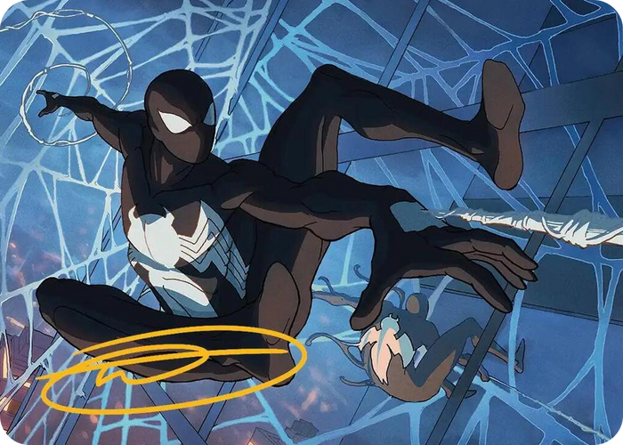 Symbiote Spider-Man Art Card (Gold-Stamped Signature) #40 S - Art Series: Marvel's Spider-Man Pokemon card