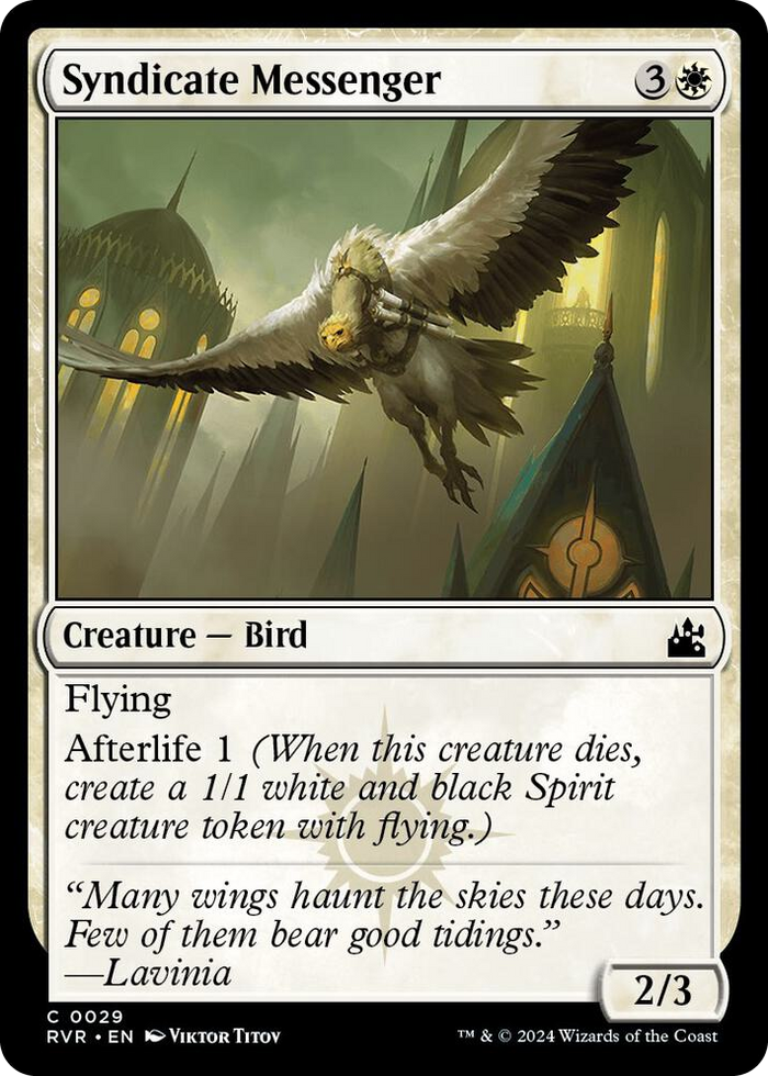 Syndicate Messenger #29 C - Ravnica Remastered Pokemon card