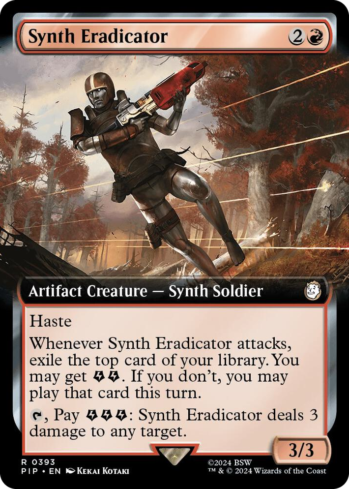 0393 Synth Eradicator (Extended Art) R Universes Beyond: Fallout