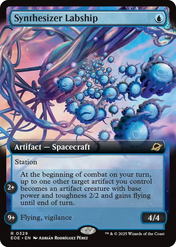 Synthesizer Labship (Extended Art) #329 R - Edge of Eternities Pokemon card