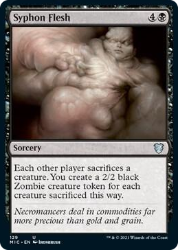 0129 Syphon Flesh U Commander: Innistrad: Midnight Hunt