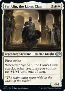 0252 Syr Alin, the Lion's Claw U Jumpstart 2022