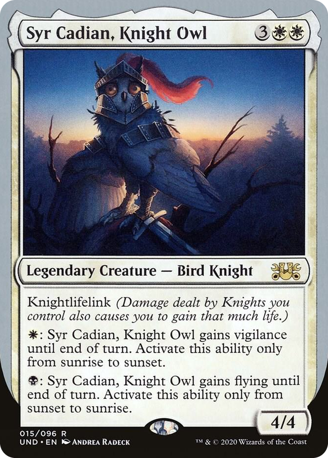 0015 Syr Cadian, Knight Owl R Unsanctioned