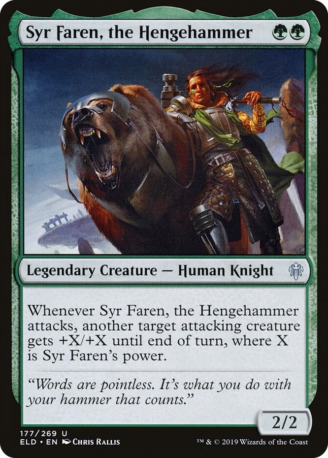 0177 Syr Faren, the Hengehammer U Throne of Eldraine