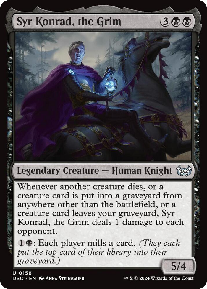 Syr Konrad, the Grim #158 U - Commander: Duskmourn: House of Horror Pokemon card