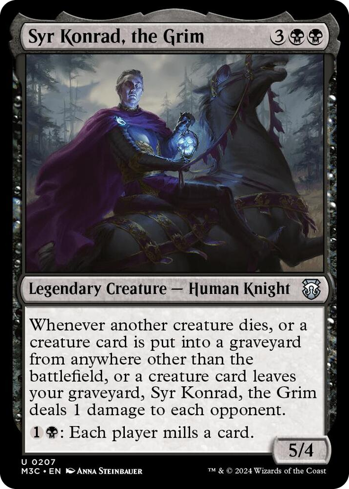 0207 Syr Konrad, the Grim U Commander: Modern Horizons 3