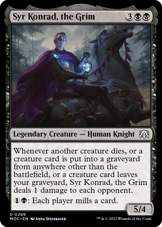 Syr Konrad, the Grim #269 U - Commander: March of the Machine Pokemon card