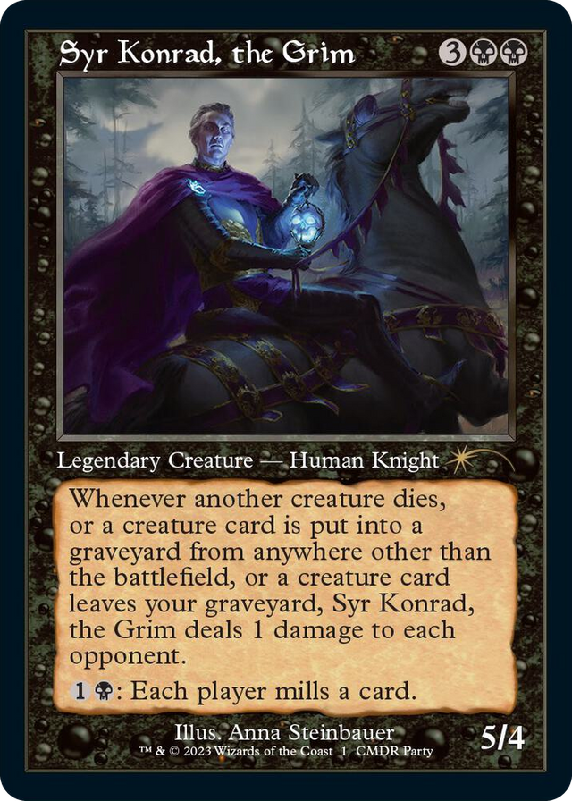 0001 Syr Konrad, the Grim (Retro Frame) P WPN & Gateway Promos