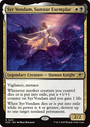 0231 Syr Vondam, Sunstar Exemplar R Edge of Eternities