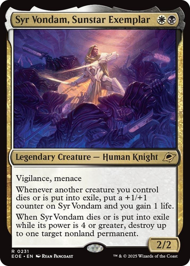 0231 Syr Vondam, Sunstar Exemplar R Edge of Eternities