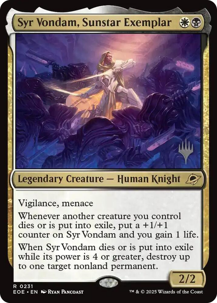 Syr Vondam, Sunstar Exemplar #231 R - Promo Pack: Edge of Eternities Pokemon card
