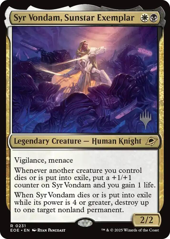 0231 Syr Vondam, Sunstar Exemplar R Promo Pack: Edge of Eternities