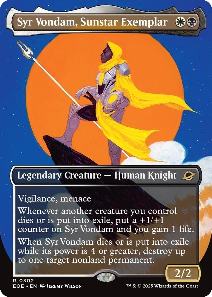 0302 Syr Vondam, Sunstar Exemplar (Borderless) R Edge of Eternities