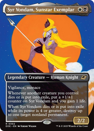 0302 Syr Vondam, Sunstar Exemplar (Borderless) R Edge of Eternities