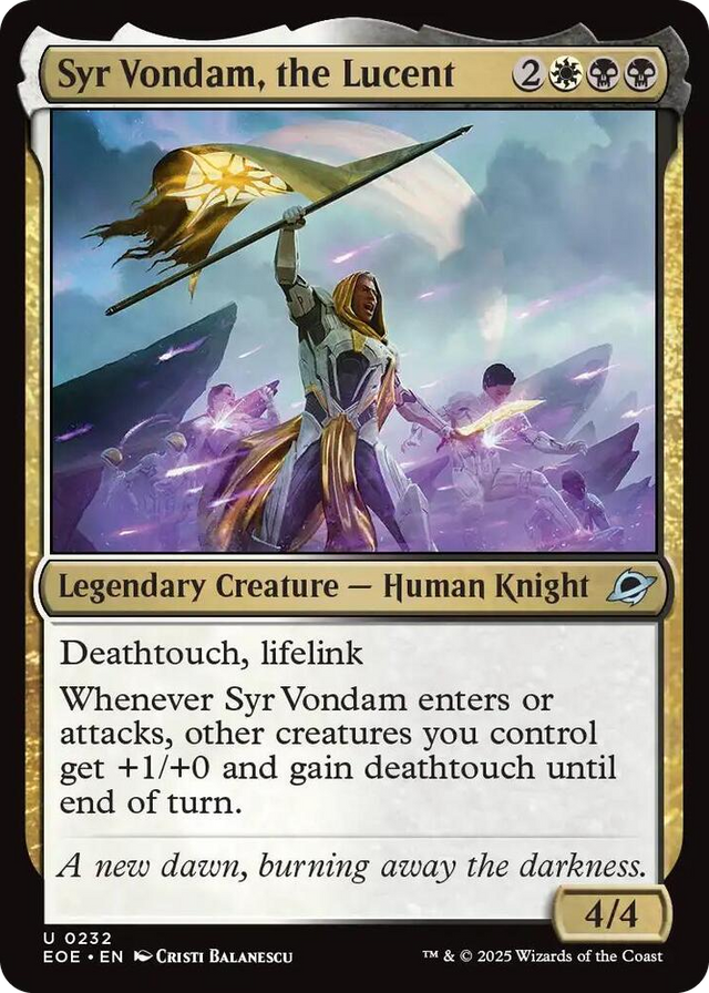 0232 Syr Vondam, the Lucent U Edge of Eternities