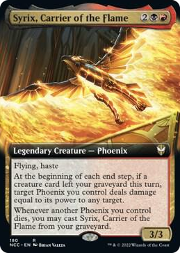 0180 Syrix, Carrier of the Flame (Extended Art) R Commander: Streets of New Capenna