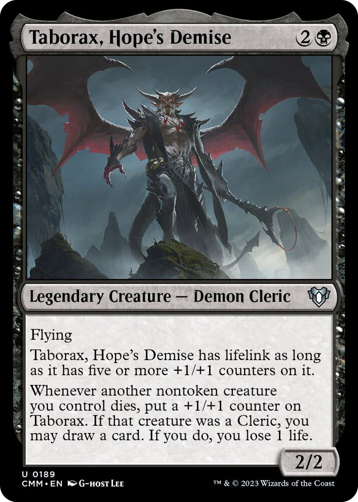 0189 Taborax, Hope's Demise U Commander Masters