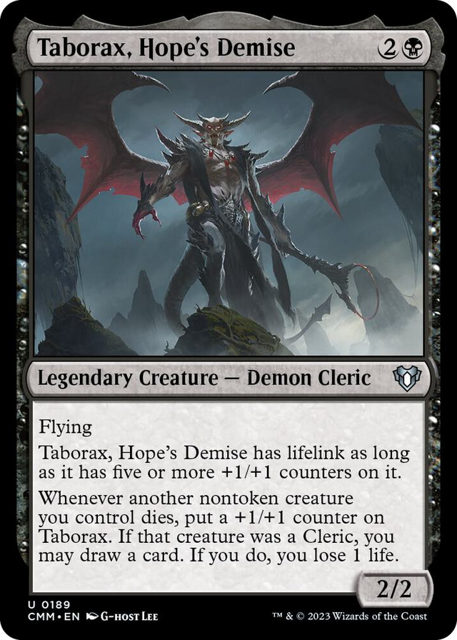 0189 Taborax, Hope's Demise U Commander Masters