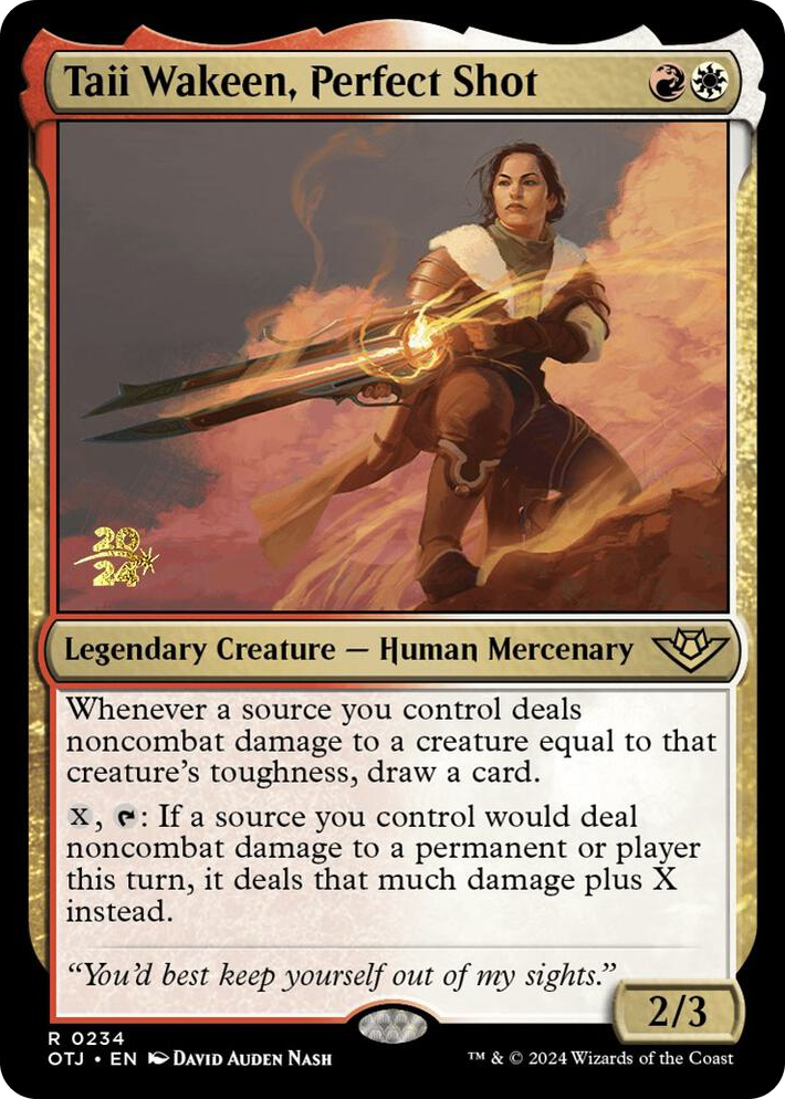 0234 Taii Wakeen, Perfect Shot R Prerelease Cards