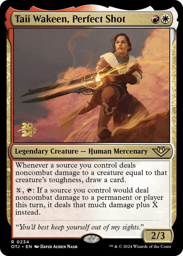 0234 Taii Wakeen, Perfect Shot R Prerelease Cards