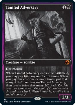 Tainted Adversary #124 M - Innistrad: Double Feature Pokemon card