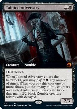 0350 Tainted Adversary (Extended Art) M Innistrad: Midnight Hunt