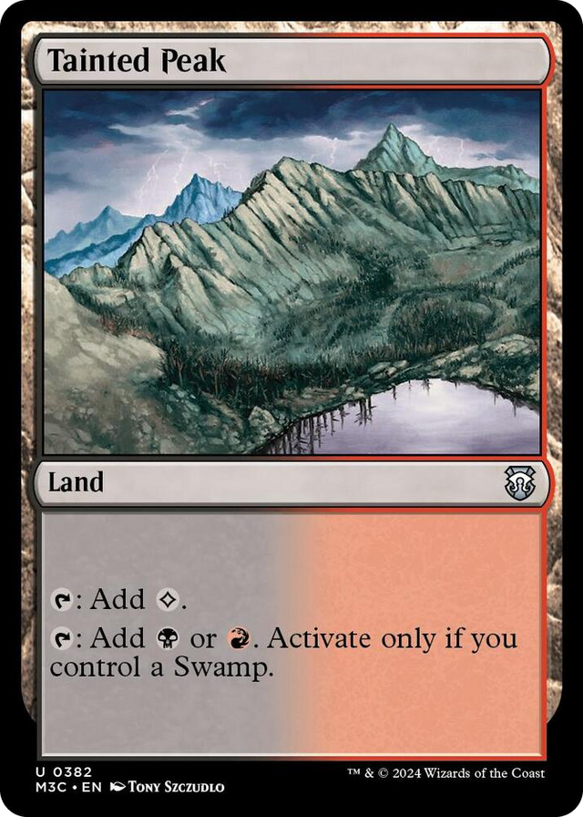 0382 Tainted Peak U Commander: Modern Horizons 3