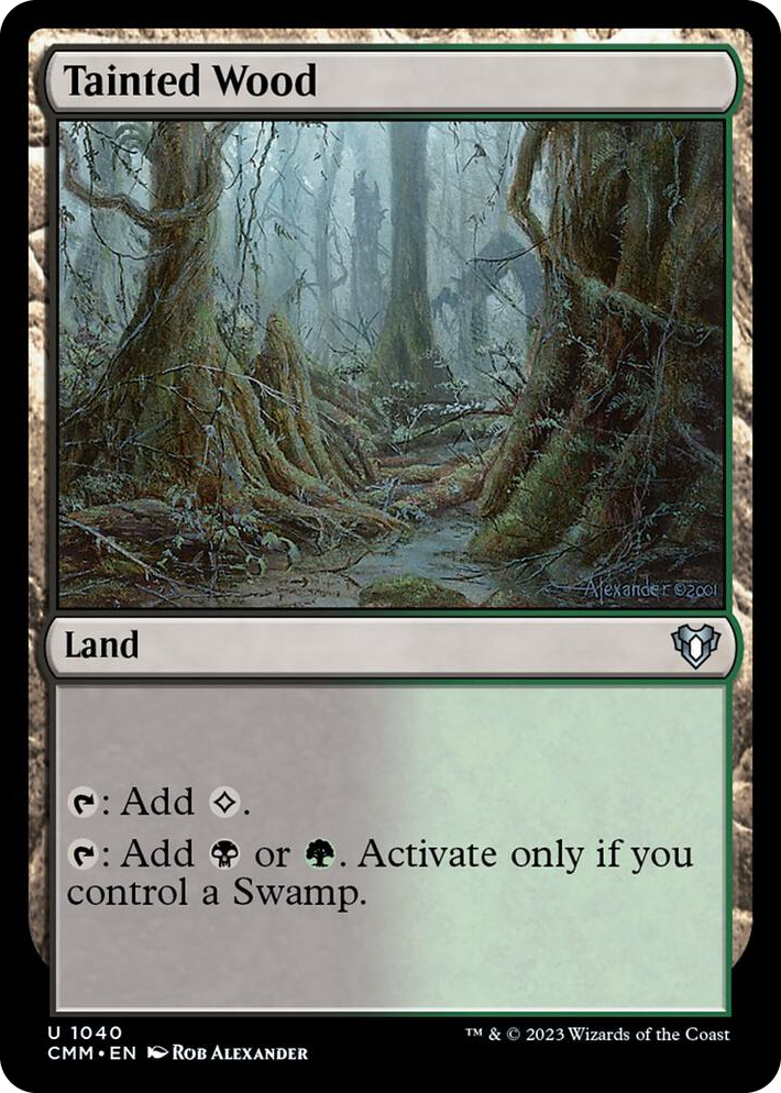 1040 Tainted Wood U Commander Masters