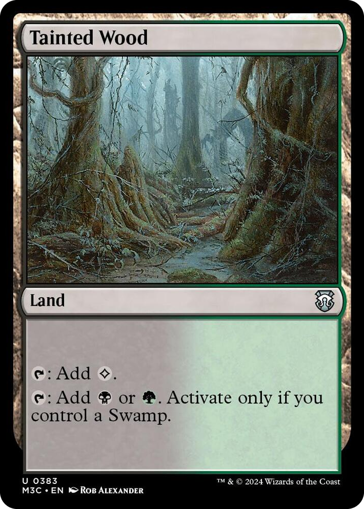 0383 Tainted Wood U Commander: Modern Horizons 3