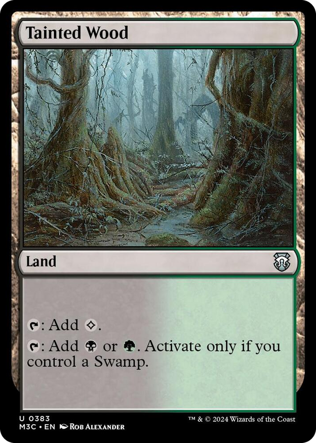 0383 Tainted Wood U Commander: Modern Horizons 3
