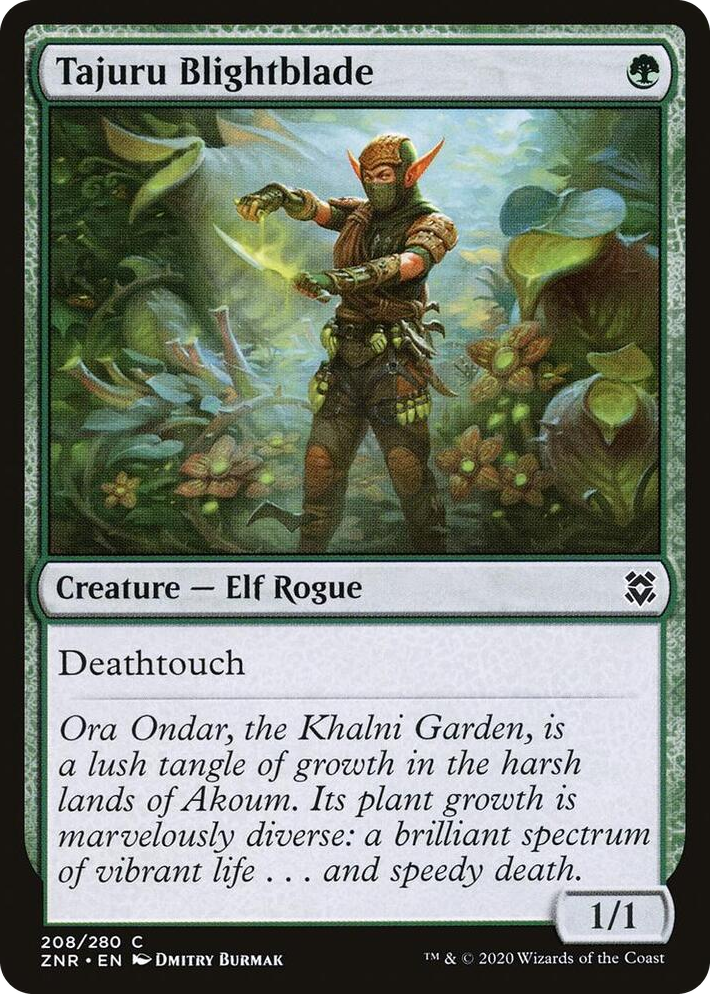 0208 Tajuru Blightblade C Zendikar Rising