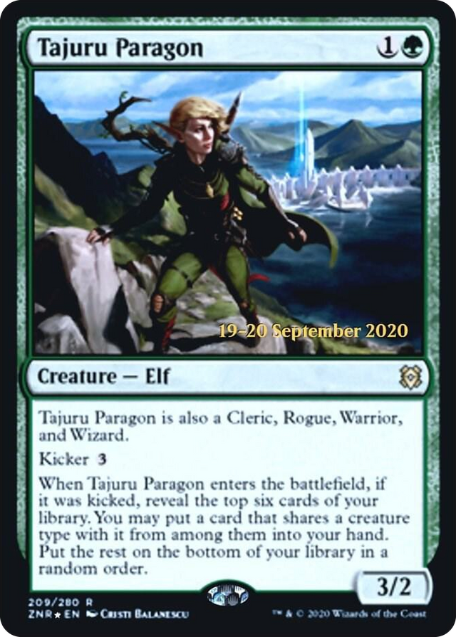 0209 Tajuru Paragon R Prerelease Cards